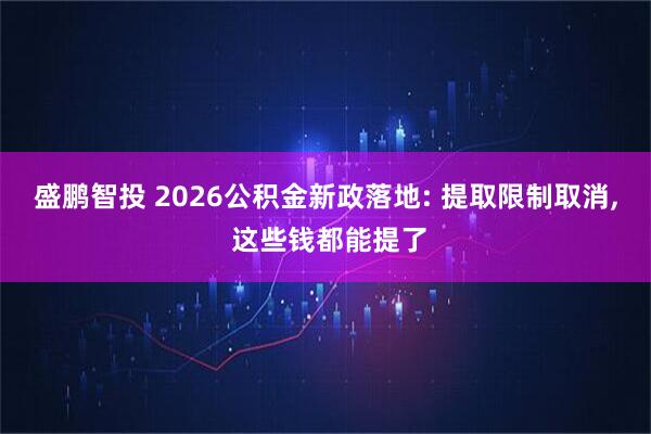 盛鹏智投 2026公积金新政落地: 提取限制取消, 这些钱都能提了