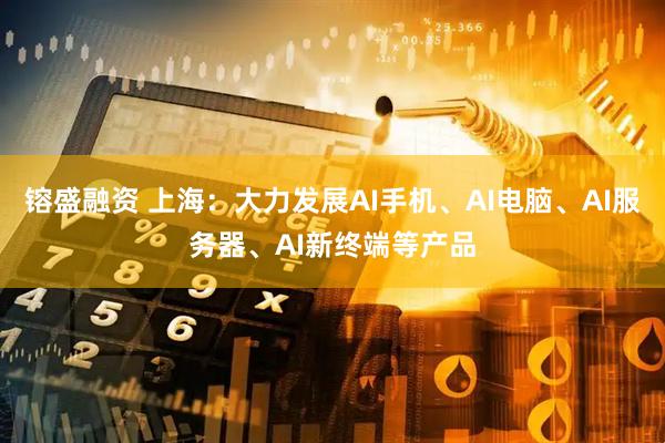 镕盛融资 上海：大力发展AI手机、AI电脑、AI服务器、AI新终端等产品